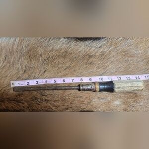 Bridgeport Manufacturing Company Vintage Flathead Screwdriver Metal And Wood